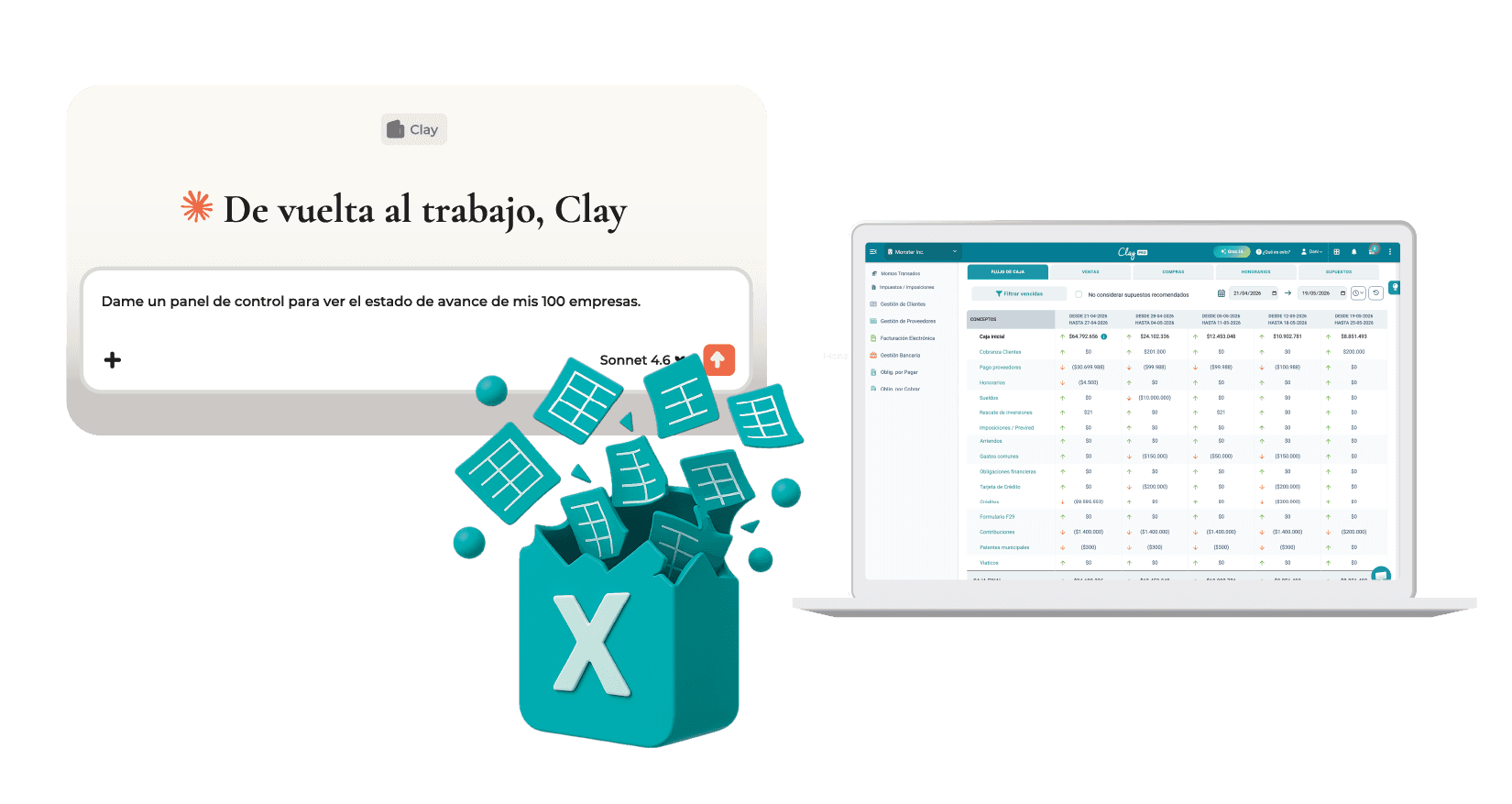Contabilidad con IA, conecta Claude a Clay
