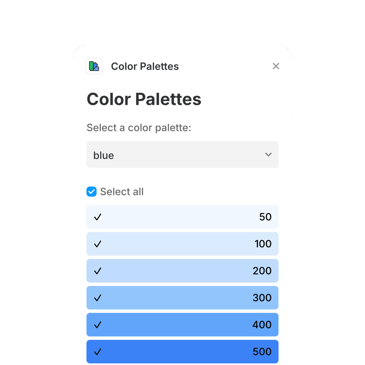 Color Palettes Framer plugin main image