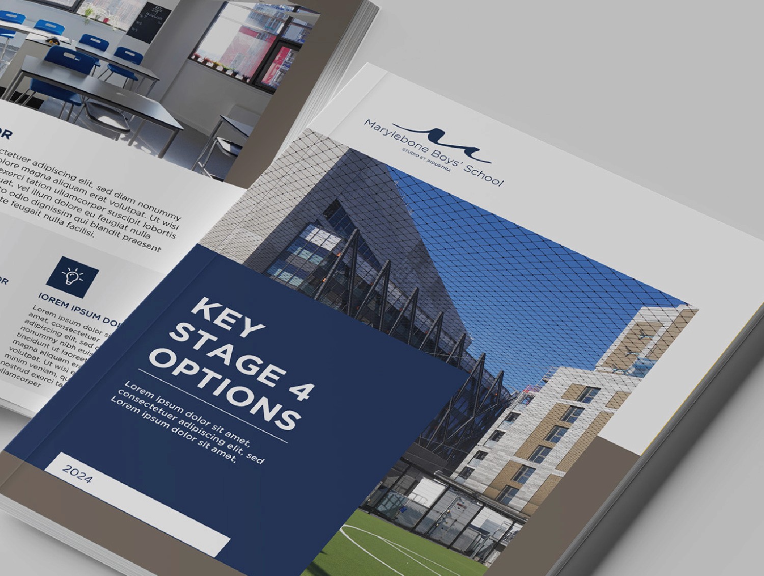 Marylebone School Brochure Template design by DesignGuru