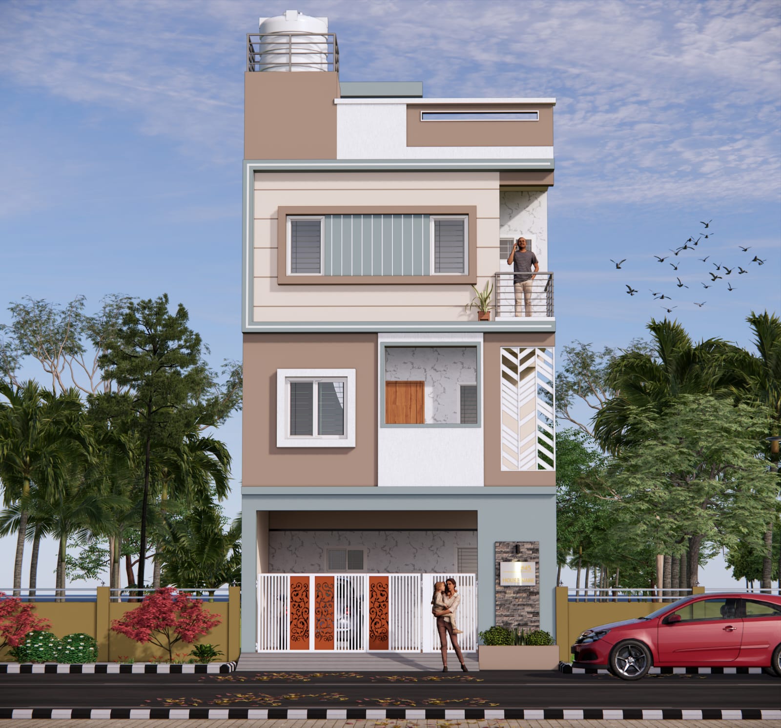 Multi-storey residential building construction in Kumbalgodu, Bengaluru