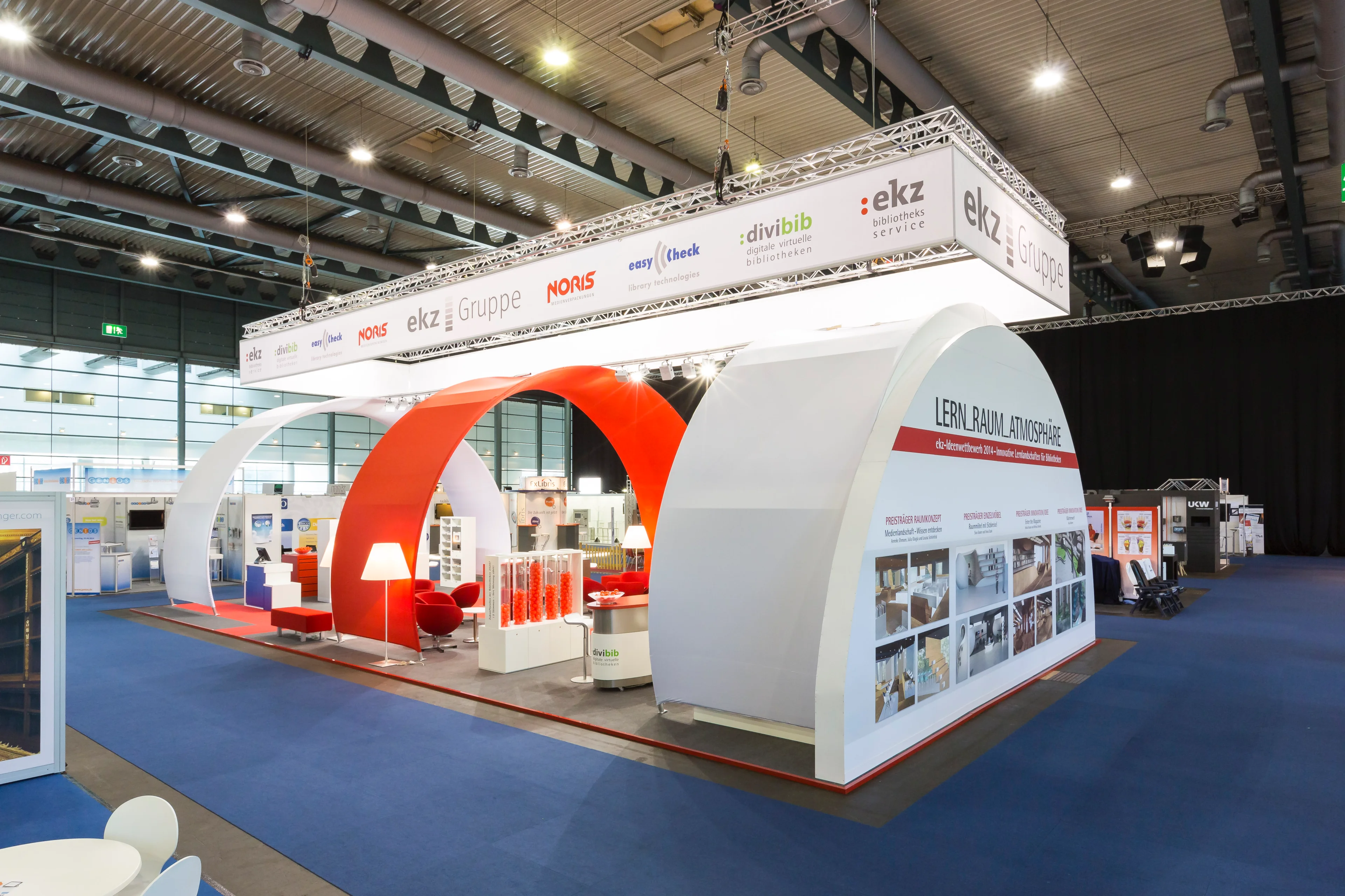Gesamtansicht des EKZ Messestand