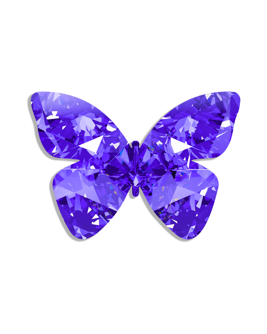 Purple crystal butterfly