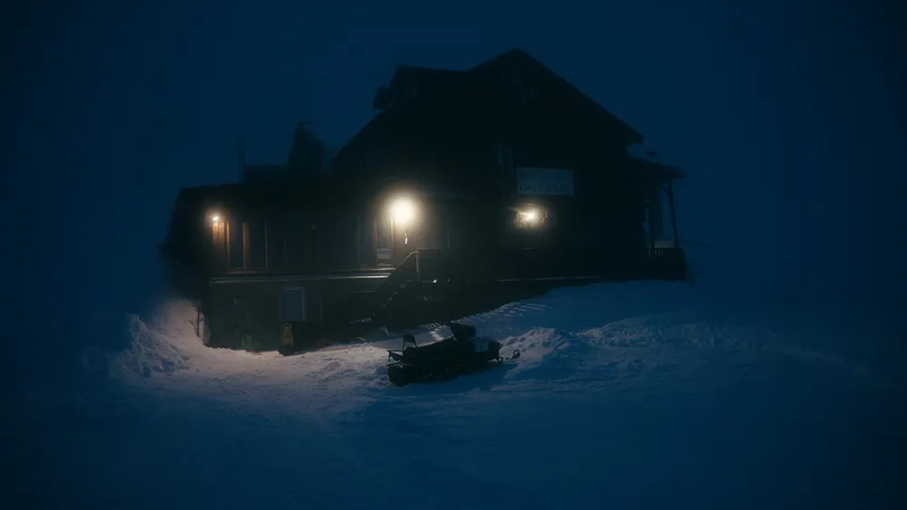 Carpathian Whiteout — picture of snow groomer