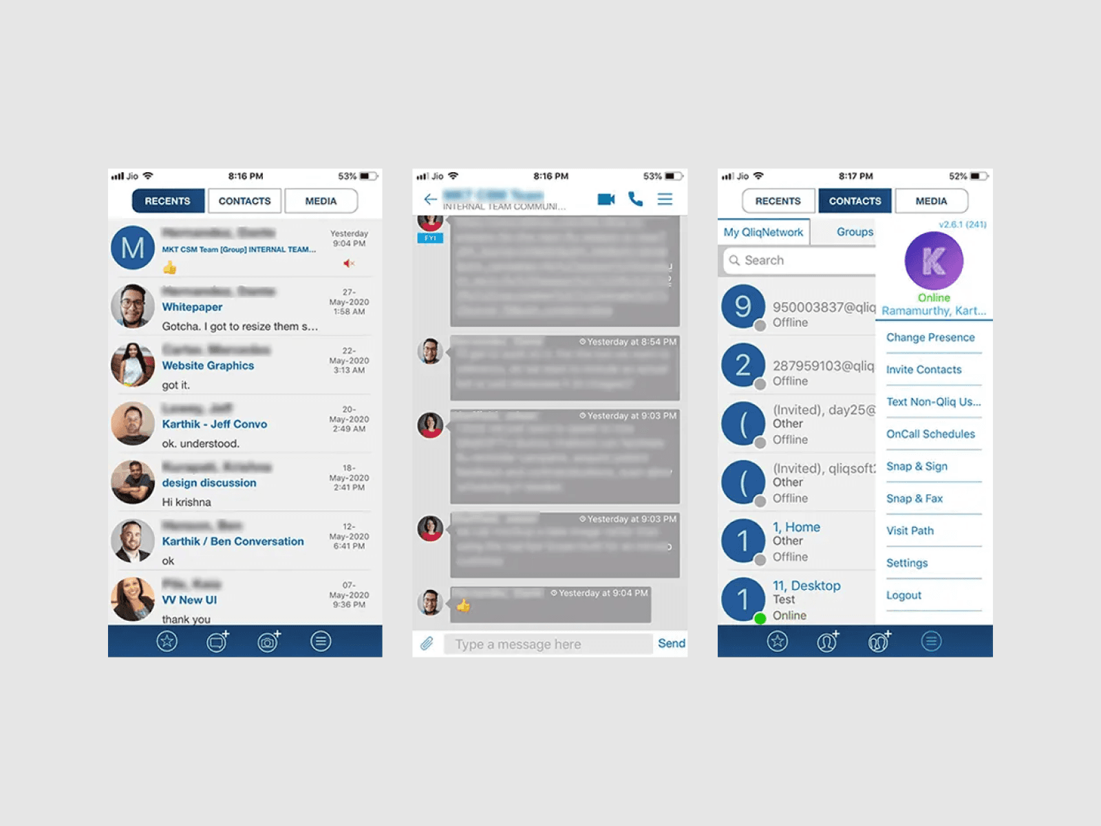 Screens from the 8 year old iOS app