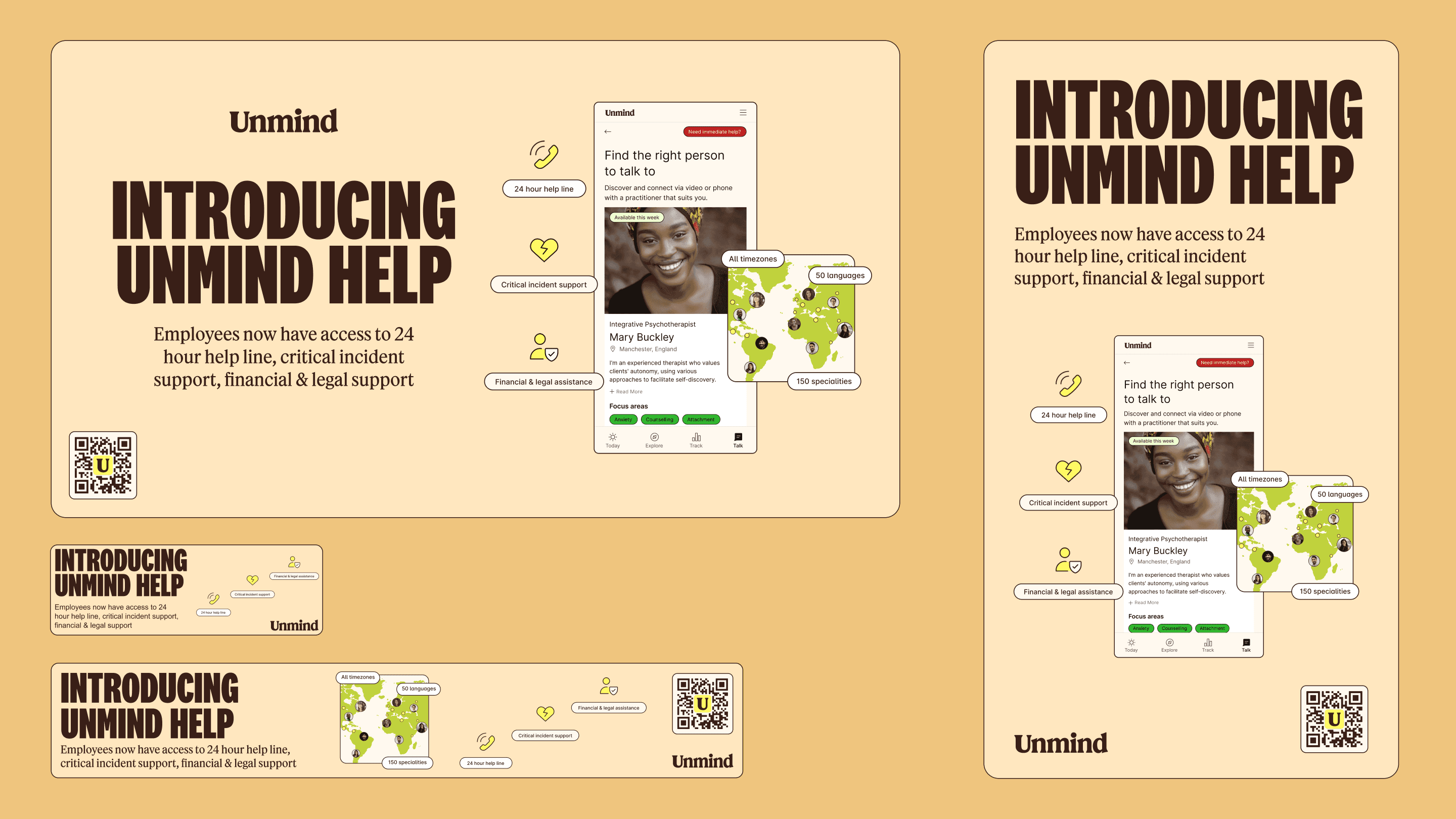 Streetside billboard with flyposters of the Batch.Works brand and illustrations