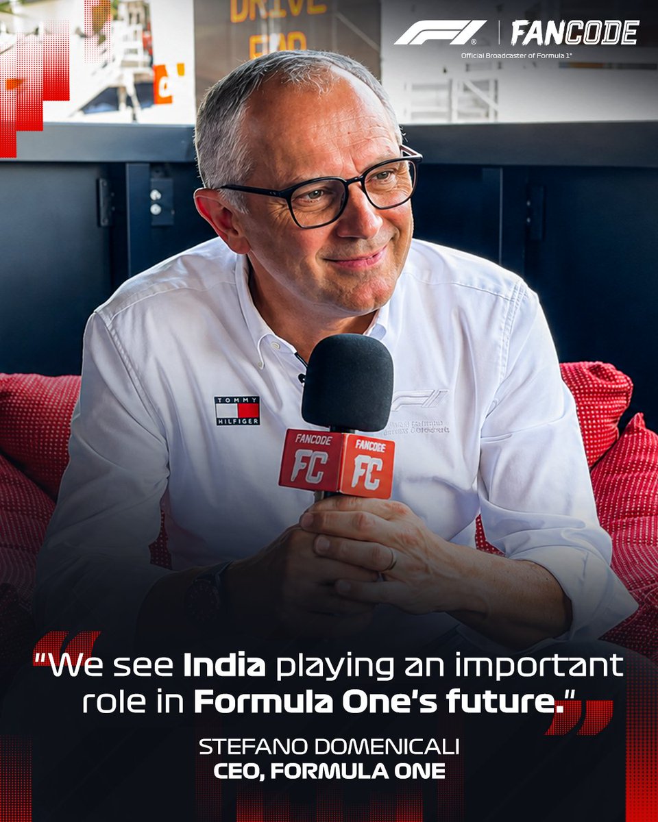ormula 1 CEO Stefano Domenicali Outlines Long-Term Vision for India, Emphasizing Growth and Strategic Return