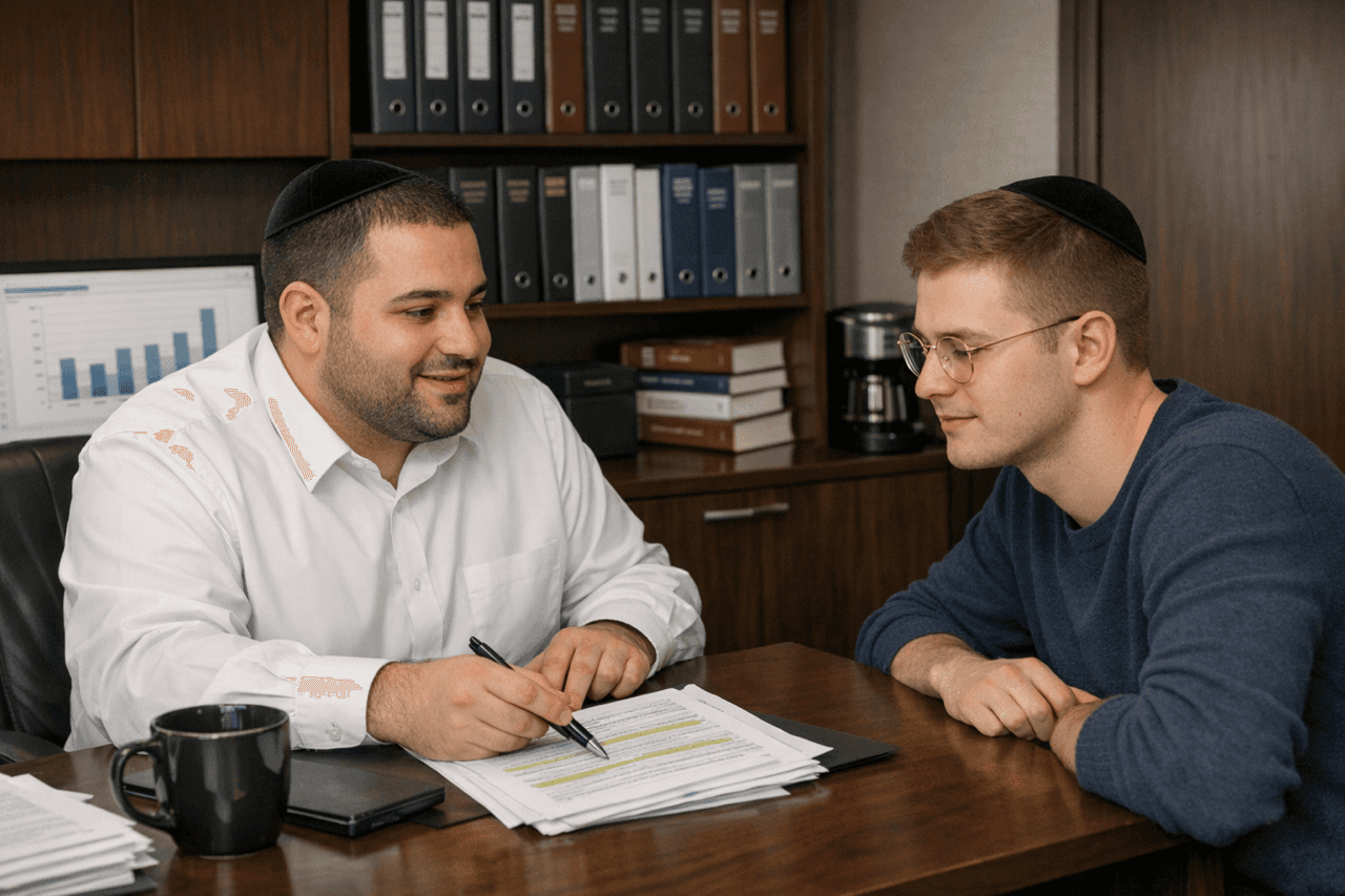 Modern white structure with glass windows reflecting sky
