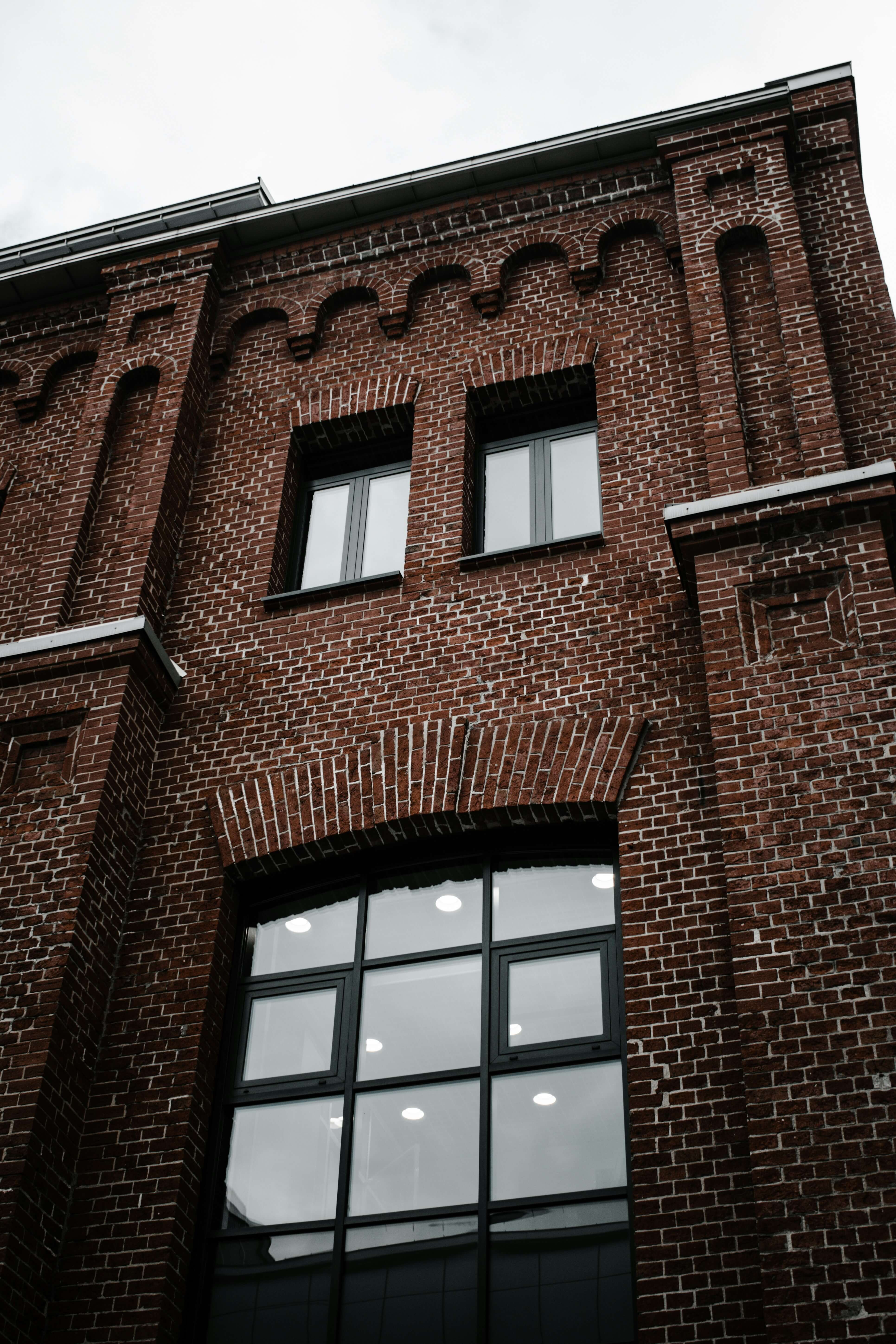 brown and white brick wall