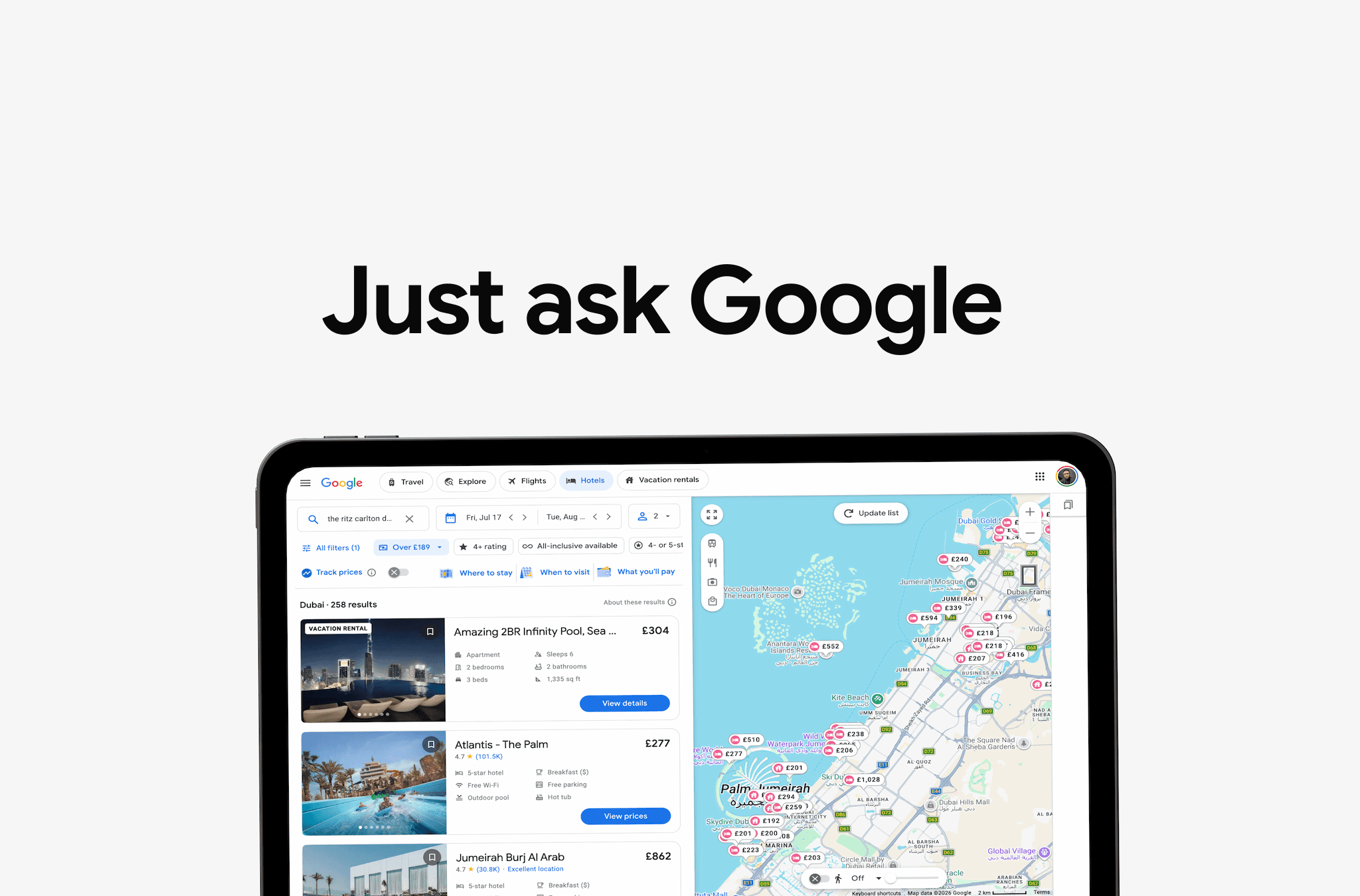 Google Hotel Booking