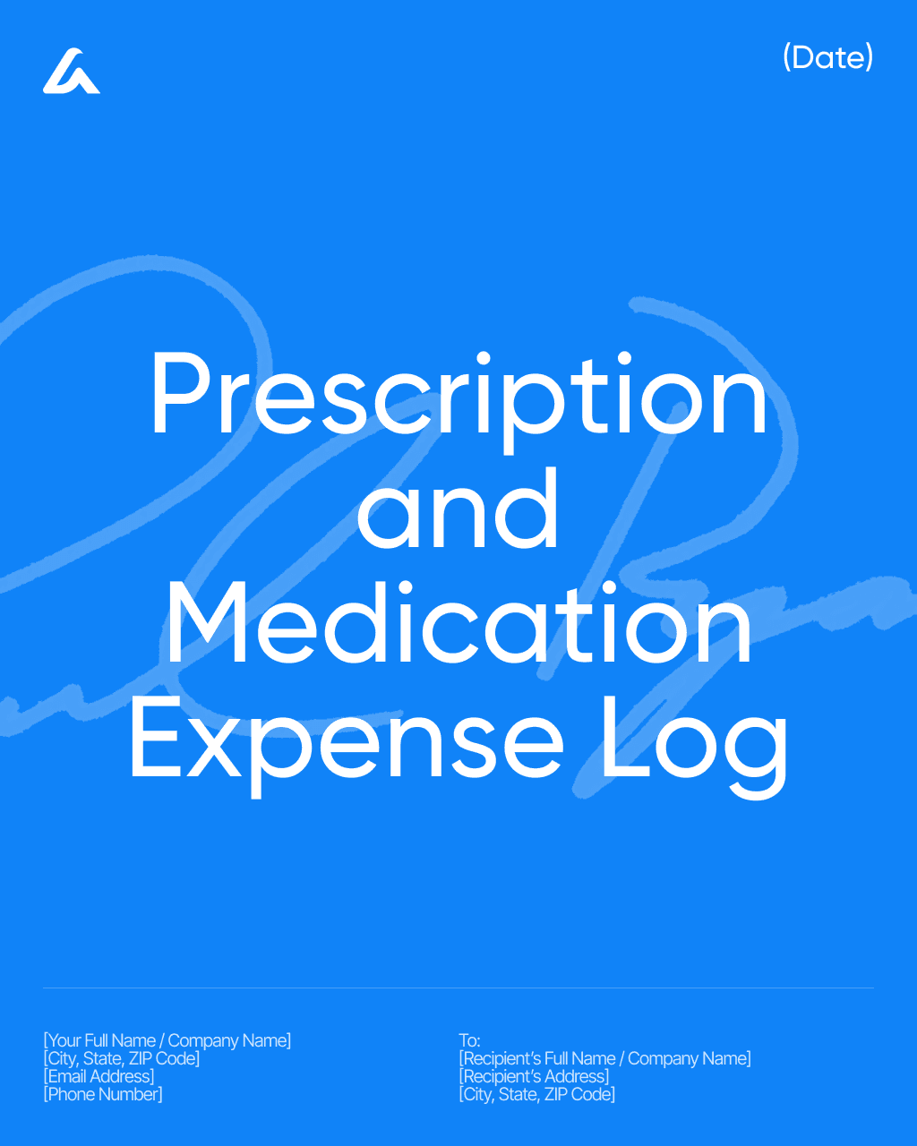 Prescription and Medication Expense Log
