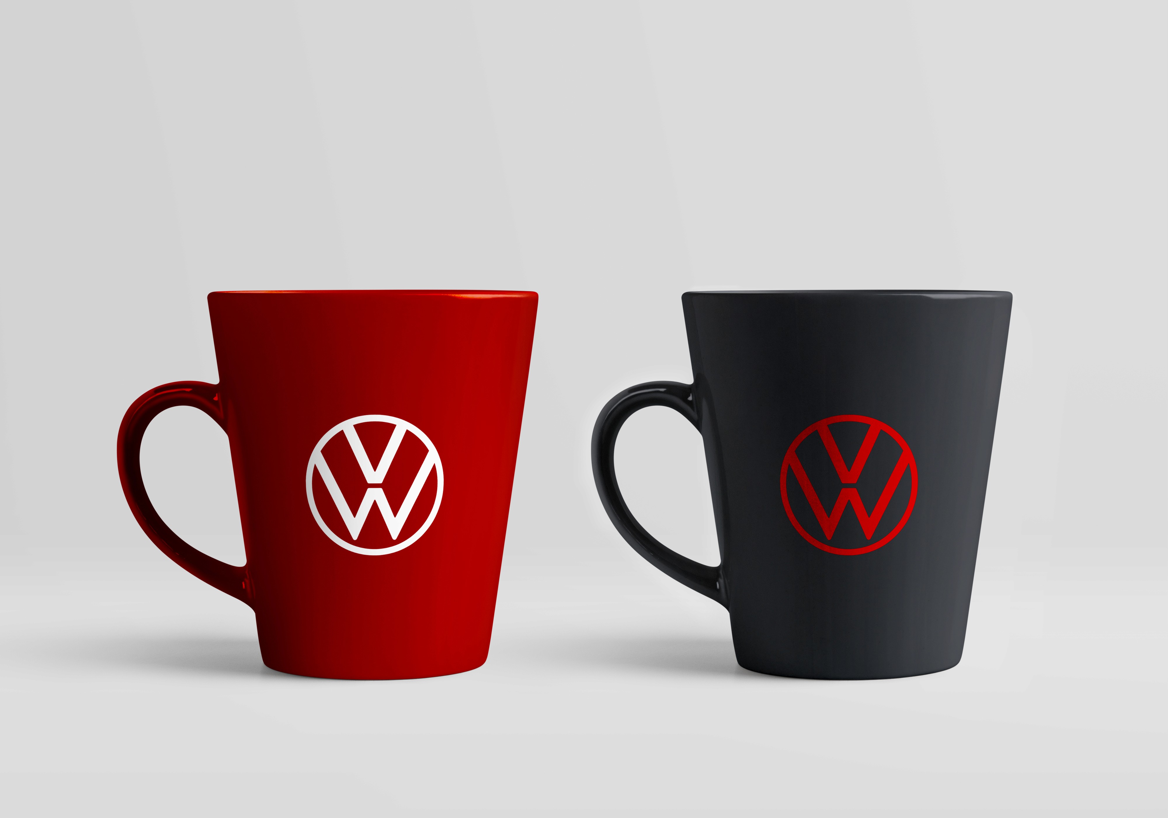 Volkswagen car cup brand touchpoint asset