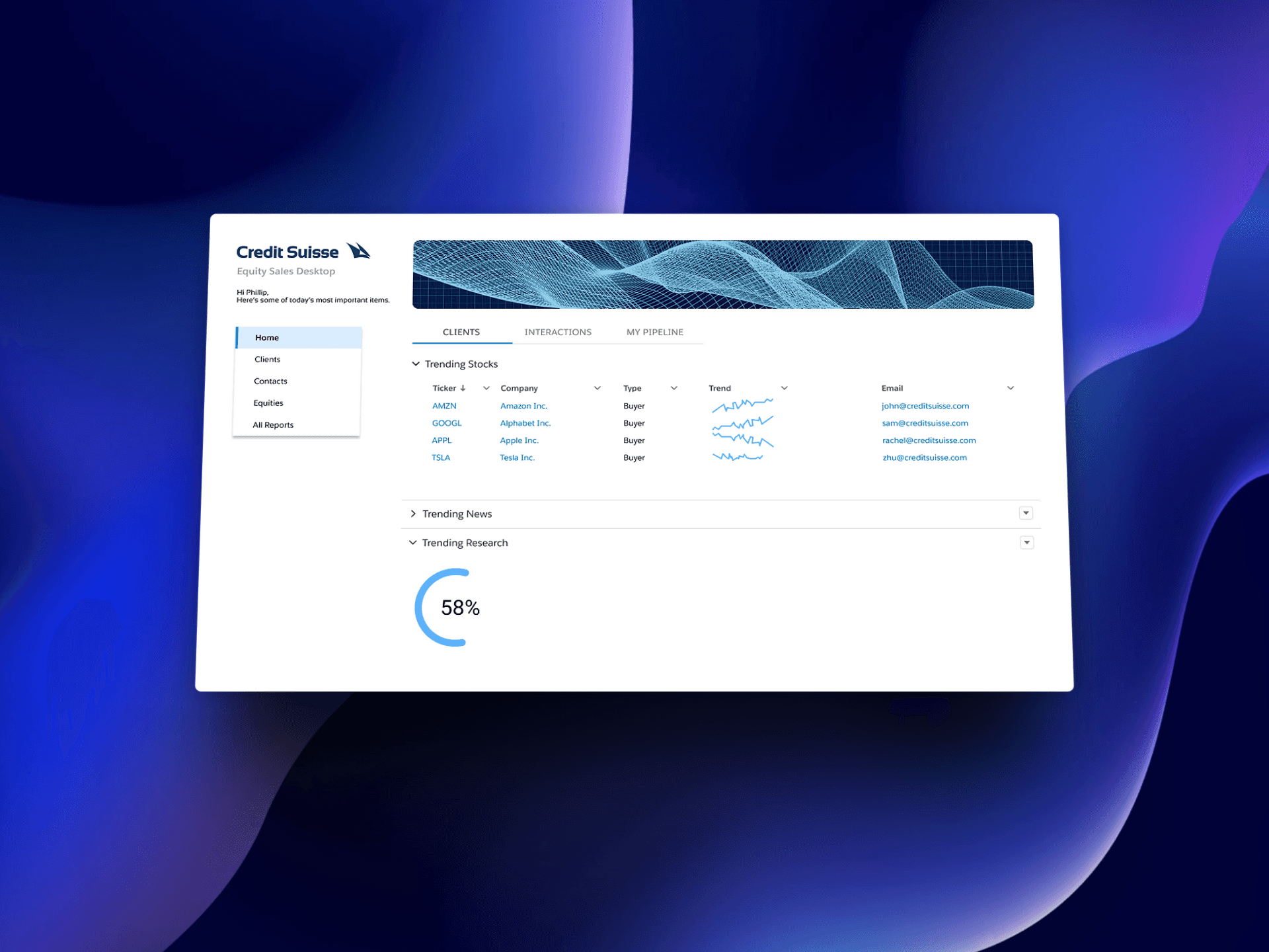 Abstract image used as a placeholder for this design project