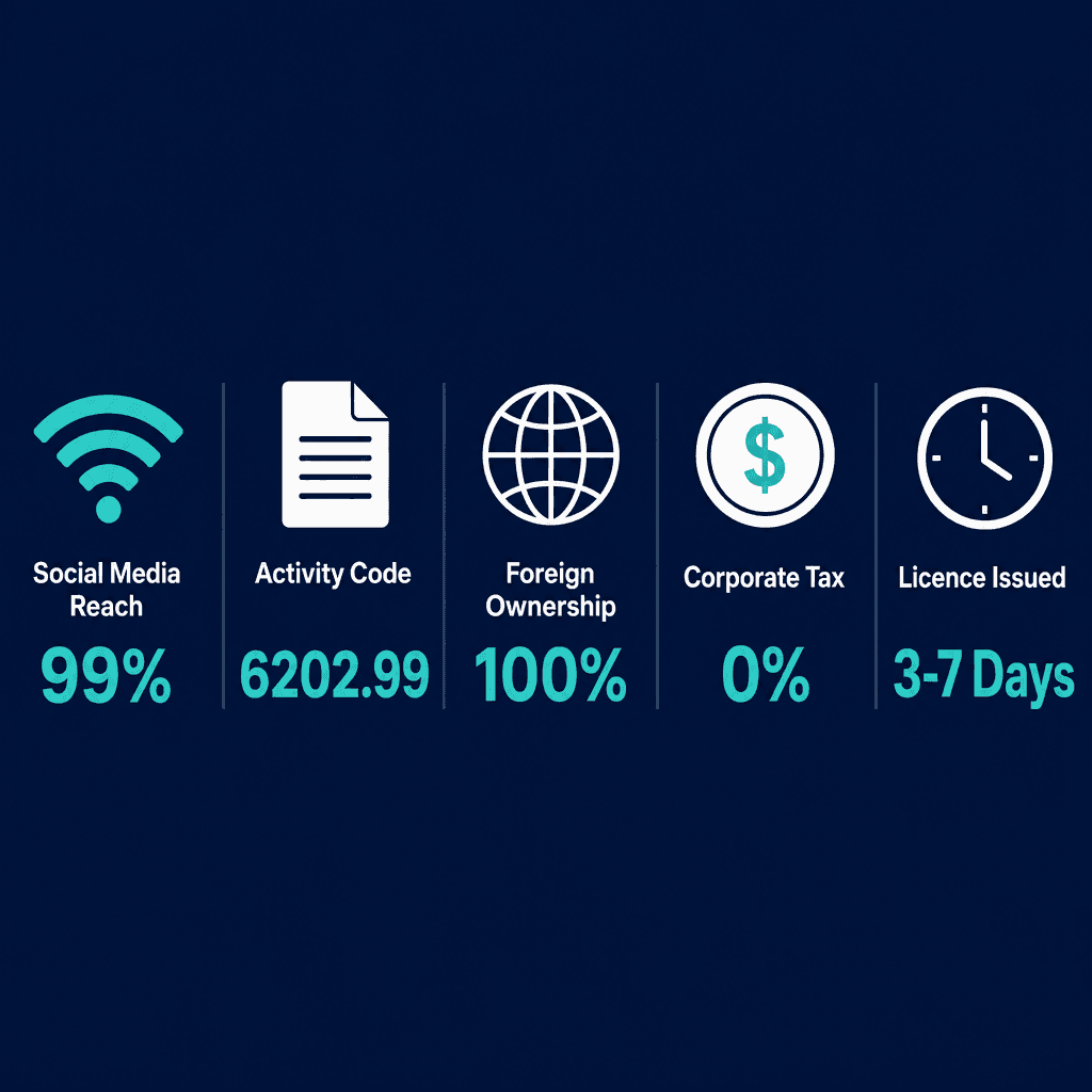 Infographic: How to Get a Marketing Services Via Social Media Business License in Dubai