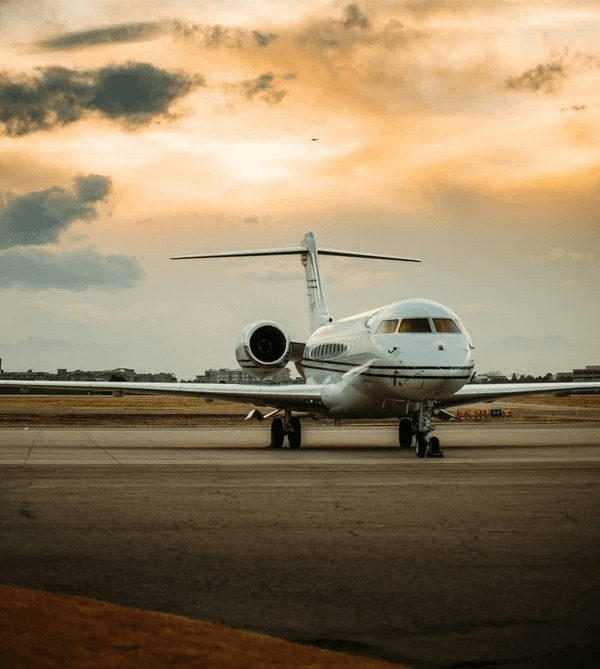 Jet sur le tarmac