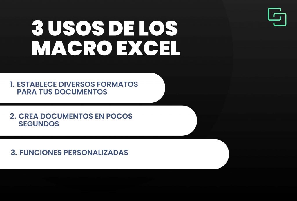 3 usus de los excel macros