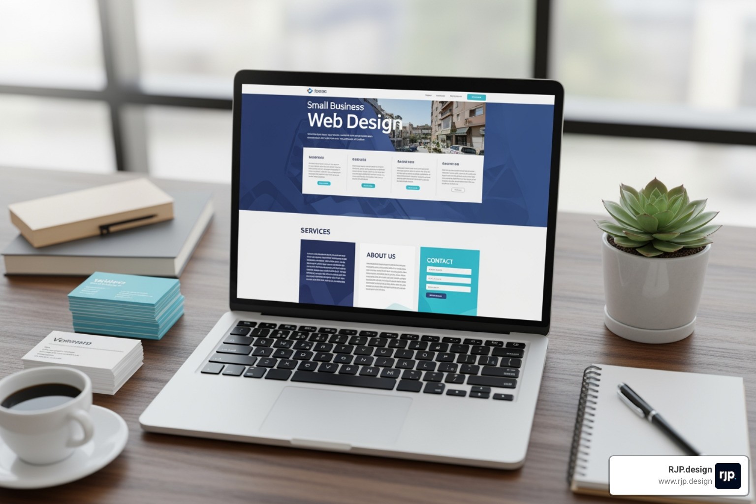 A Google search result showing a local business in the map pack - small business web design