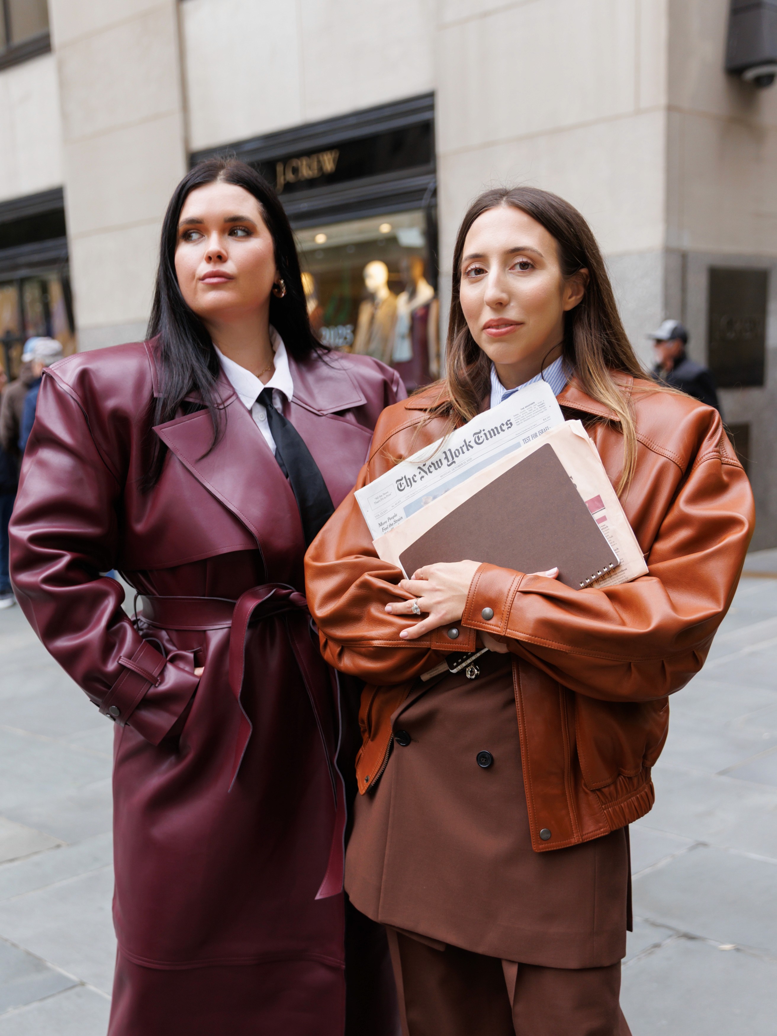 Business podcast hosts Alexandra Fairweather and Elaine Chamberlain