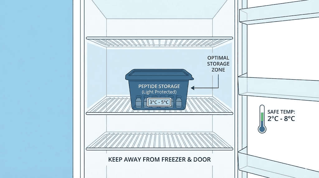 How to store reconstituted KLOW peptide for maximum stability