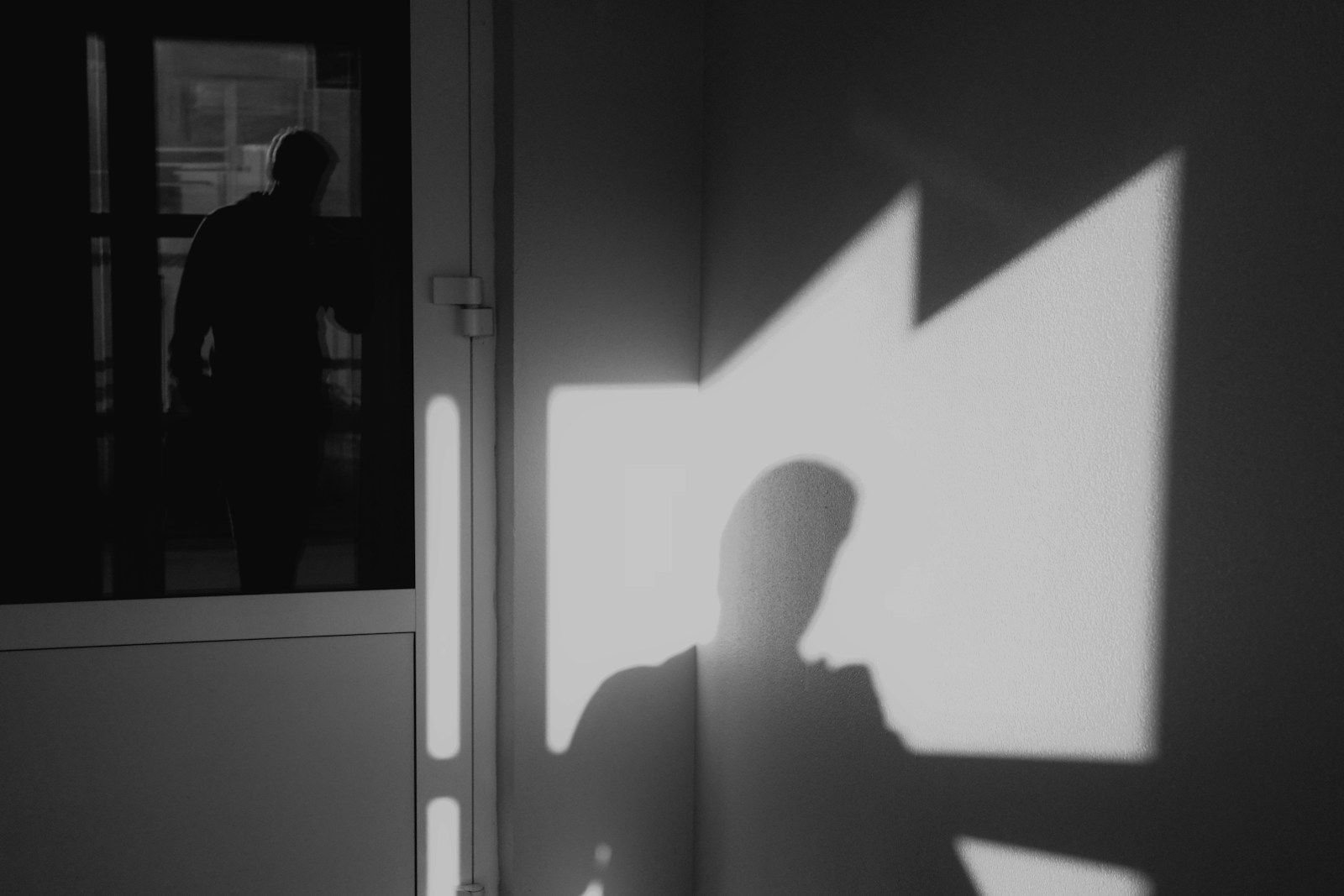 A shadow and the shape of the light