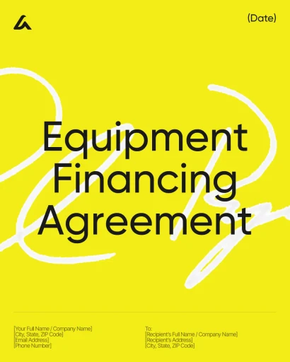 Equipment Financing Agreement