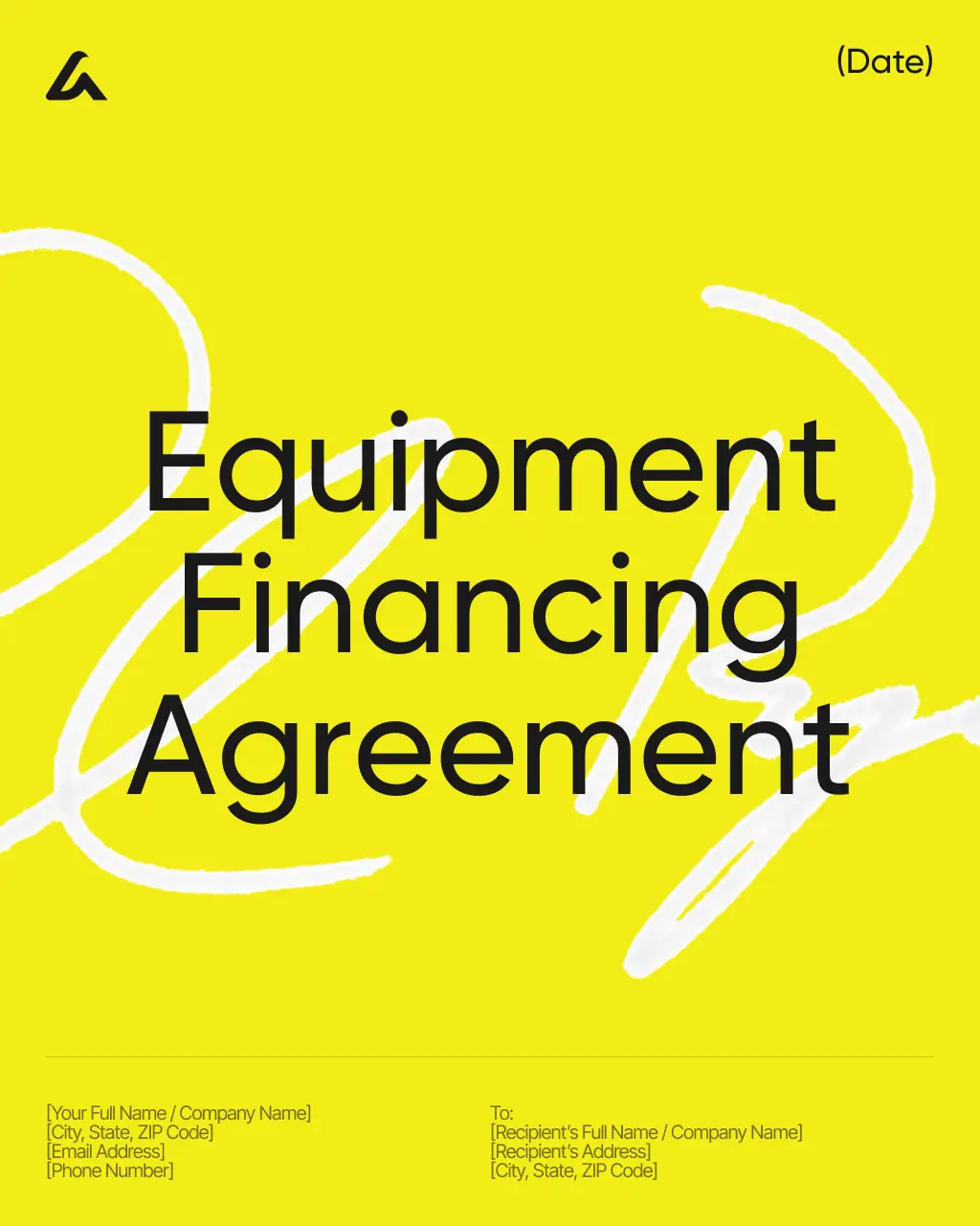Equipment Financing Agreement