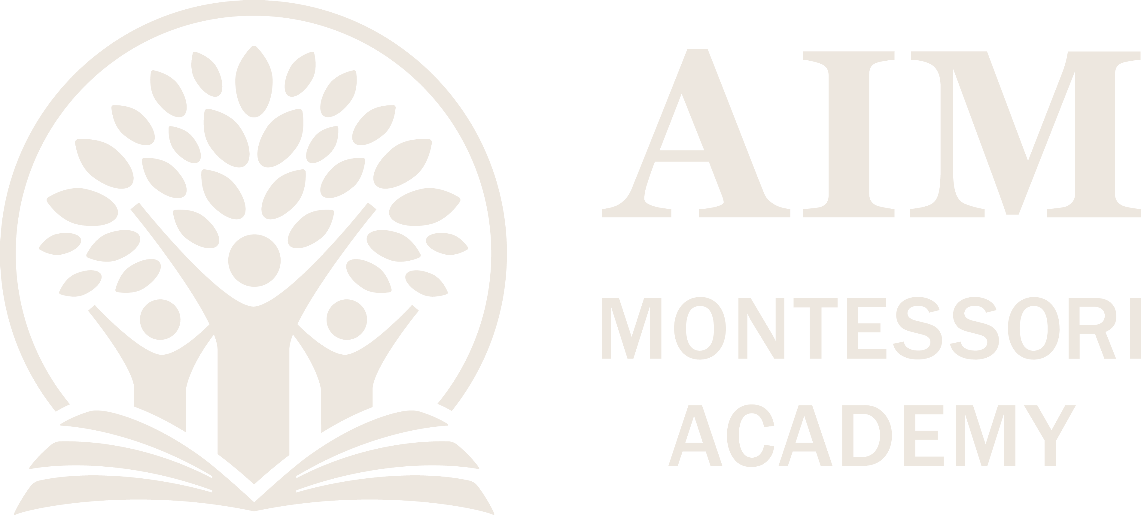 Aim Montessori Academy horizontal logo