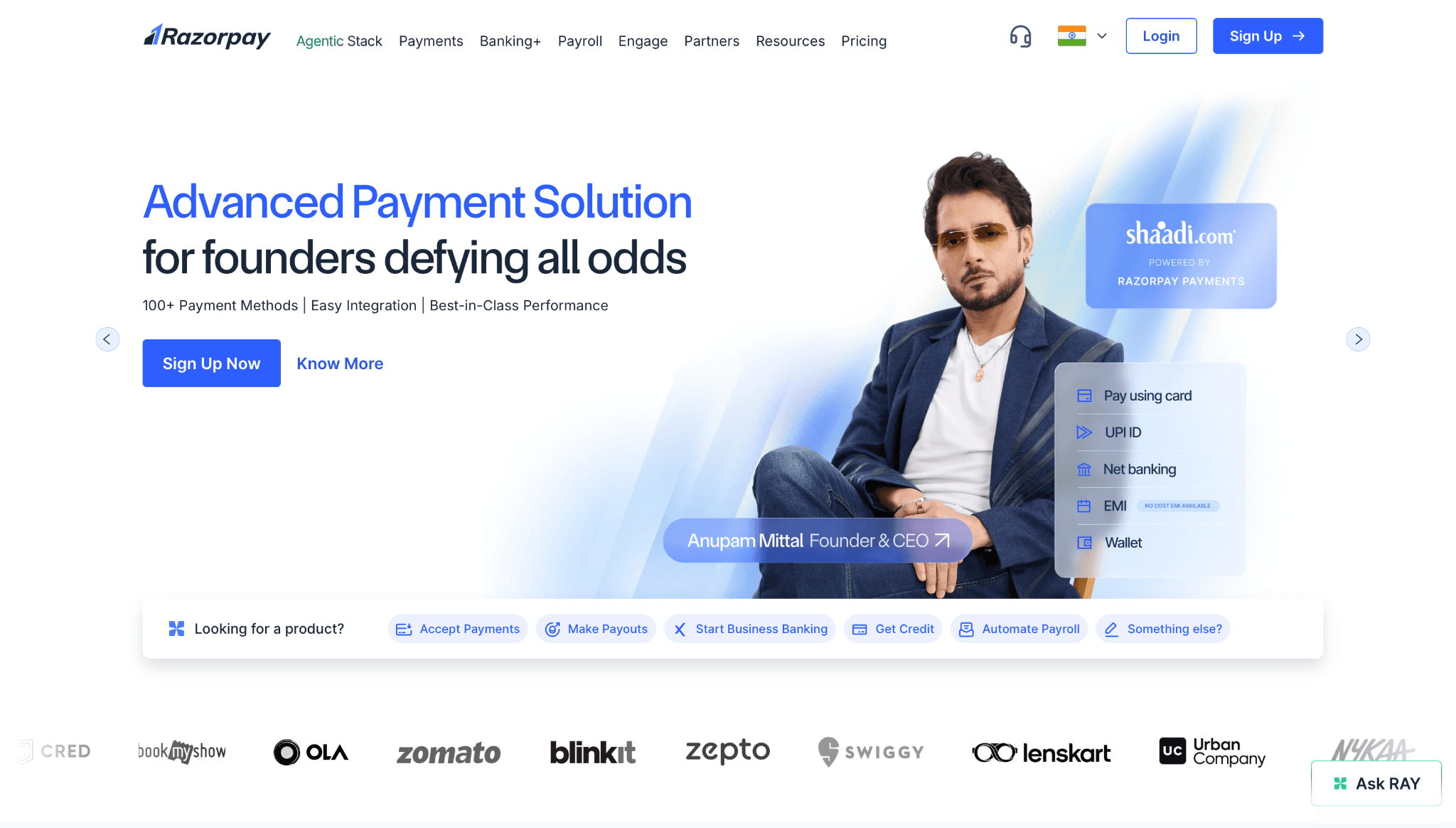 RazorPay - Best Alternative to Skydo for International payment gateway