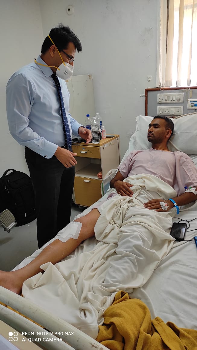 Grateful patient testimonial thanking Dr. Raghu Nagaraj for successful ACL reconstruction surgery in Bangalore