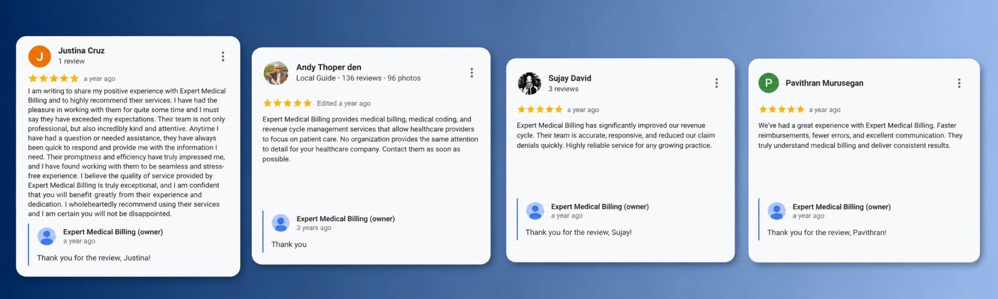 EMB Customer Testimonials