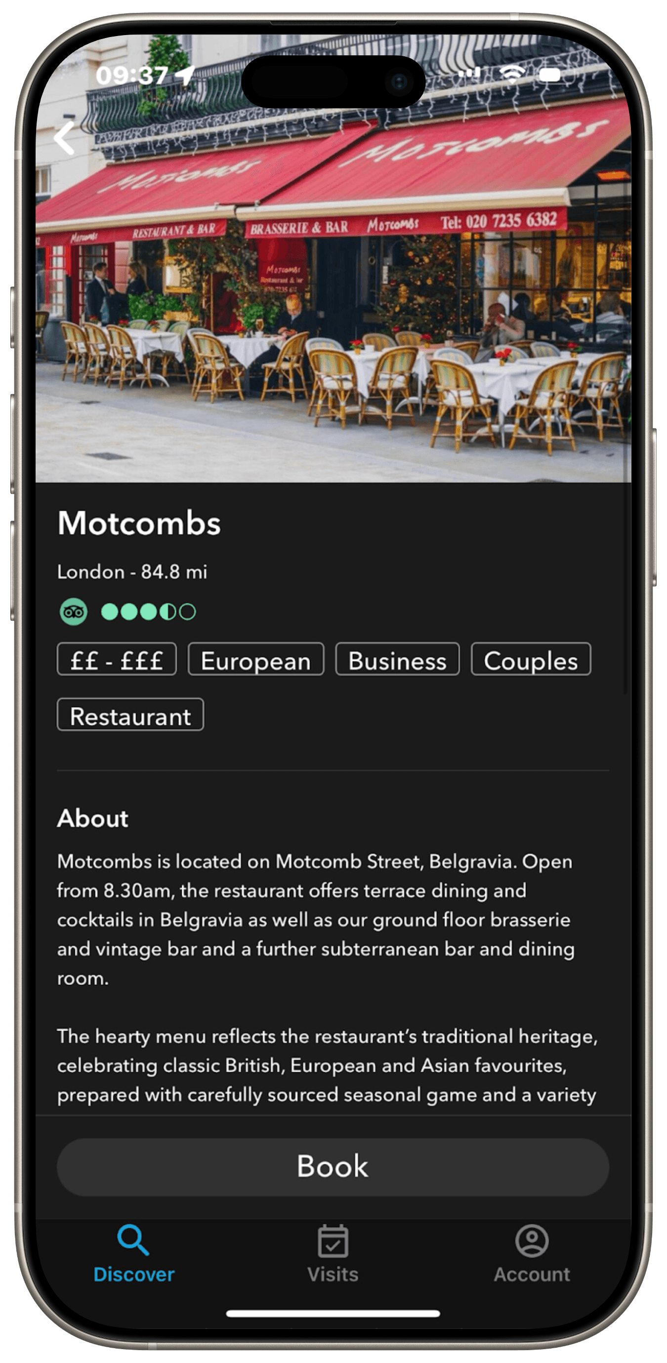 DOJO App for Resturants on iPhone