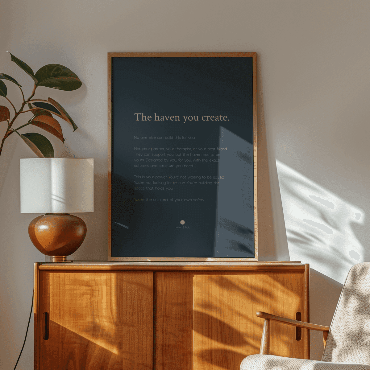 The Haven You Create • Premium Art Print • Ready to Frame - Haven & Hold