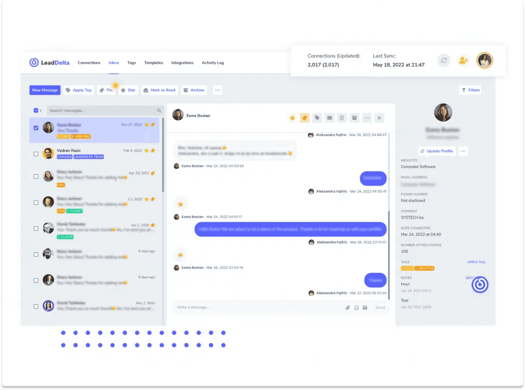 Social CRM Software Social Inbox | Breakcold