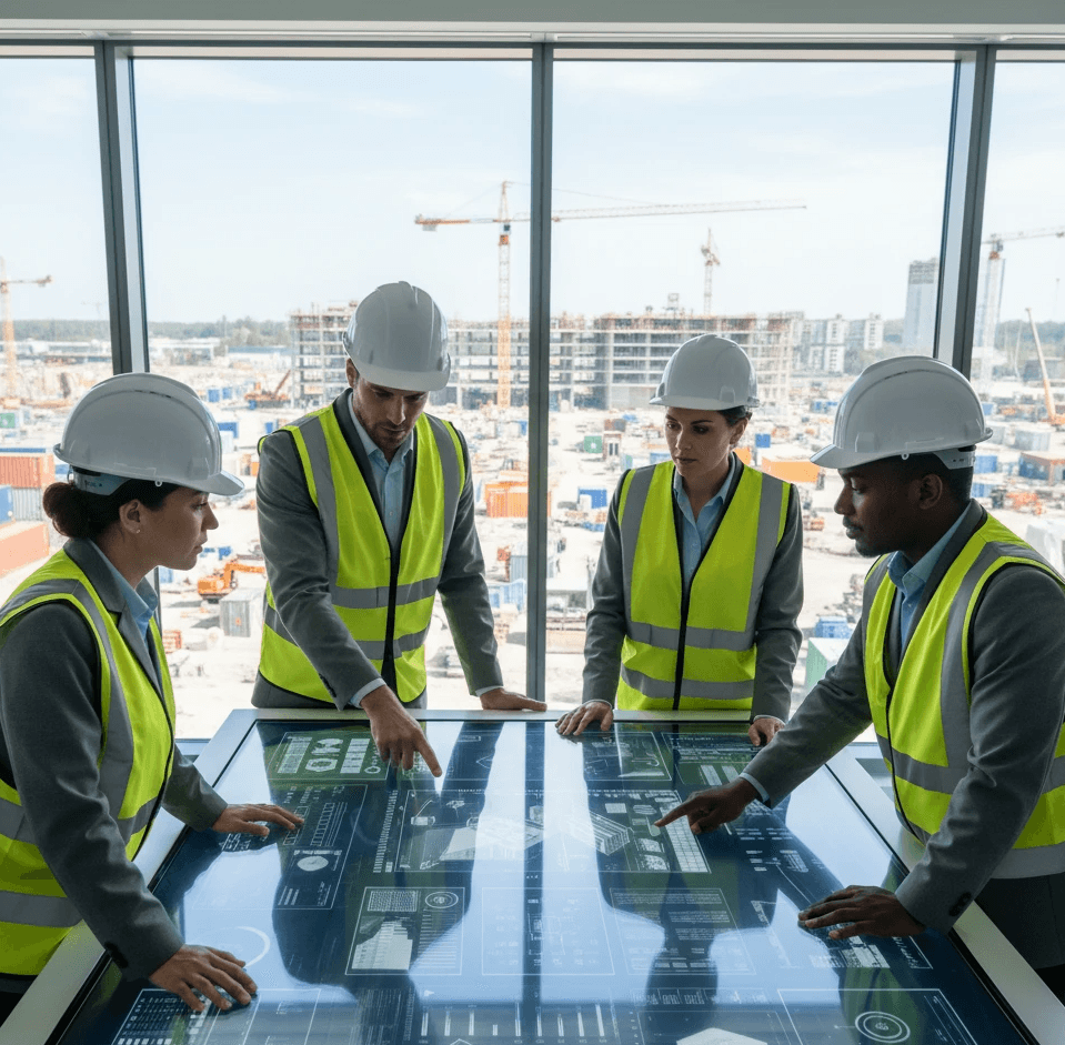 Rooftop solar panel array in bright sunlight