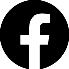 Circular logo featuring the lowercase letter "f" representing Facebook in a dark color.