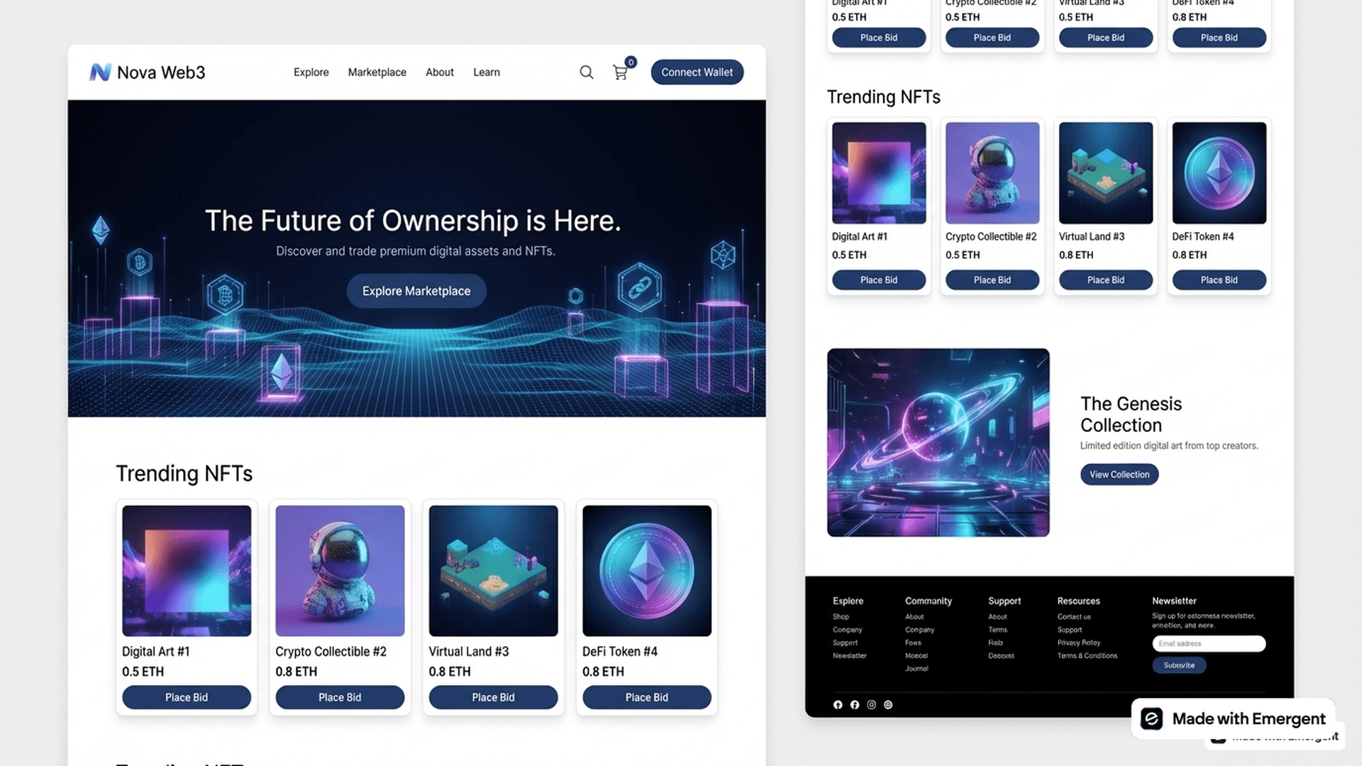 Web3 Website Made with Emergent