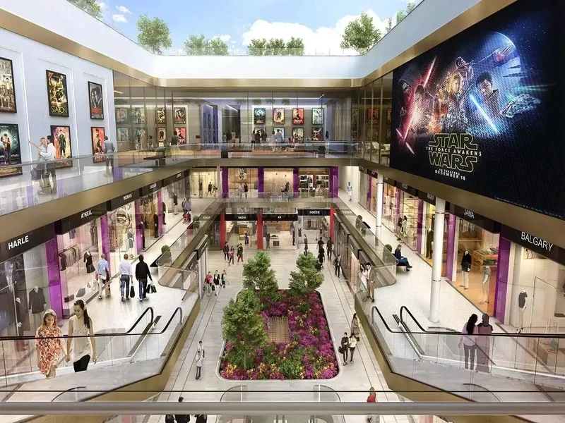 High-street commercial complex at M3M Urbana Gurugram