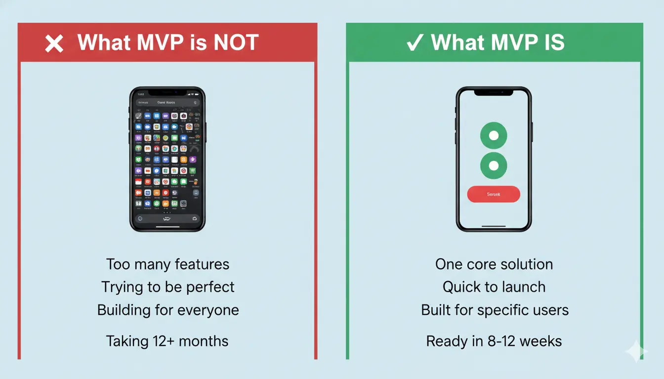 What MVP Is vs What MVP Is NOT