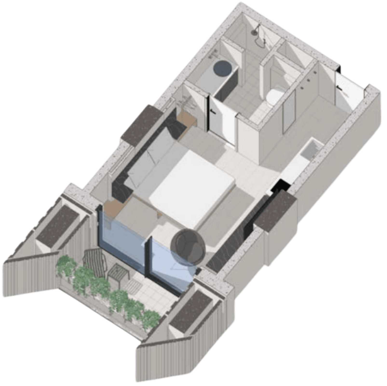 1-Zimmer Wohnung / Studio