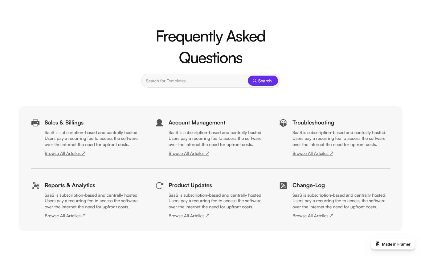 Framer FAQ Section v20