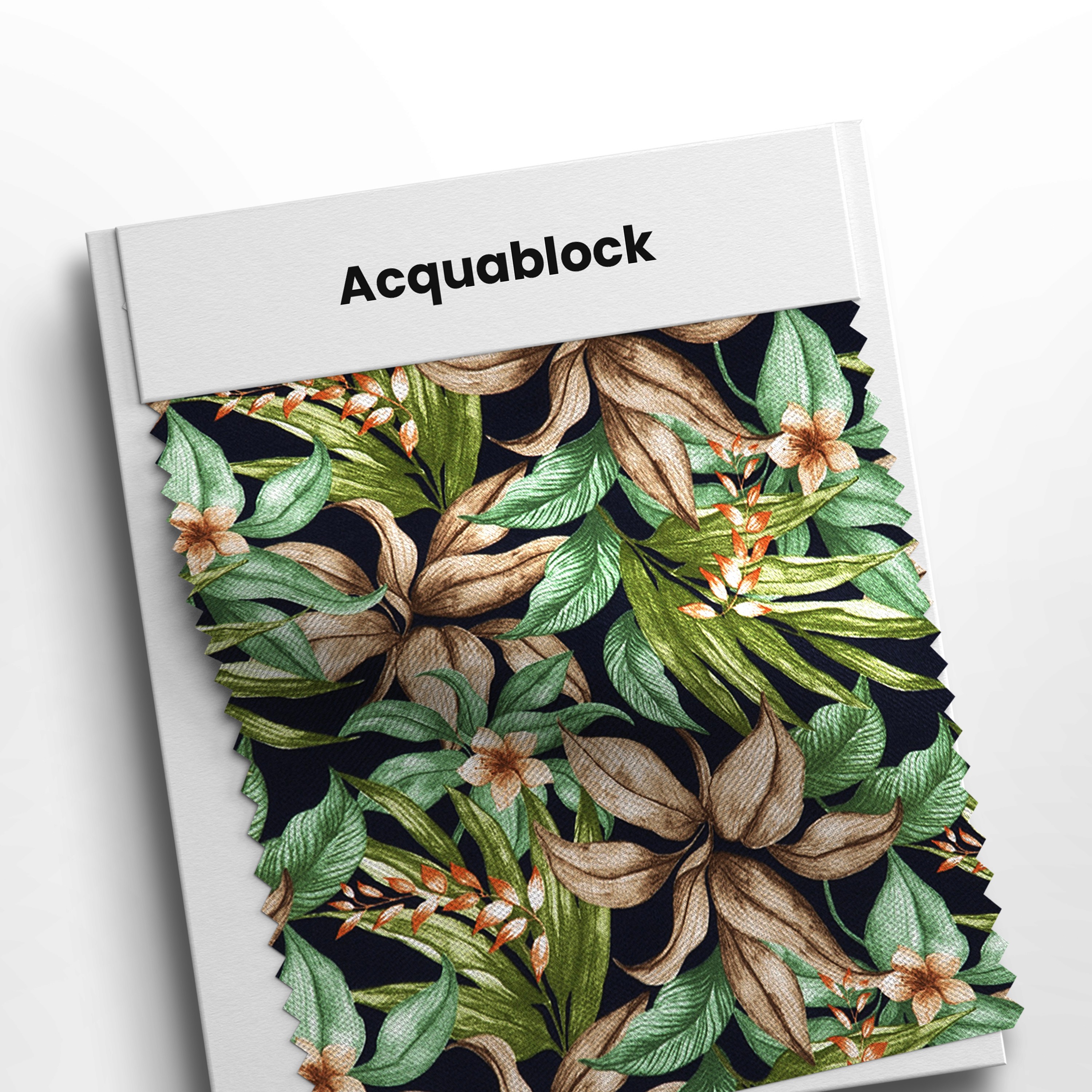 mostruário com tecido acquablock poente