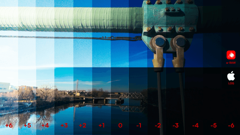 sr RAW v Apple LOG: Exposure Dynamic Range comparison