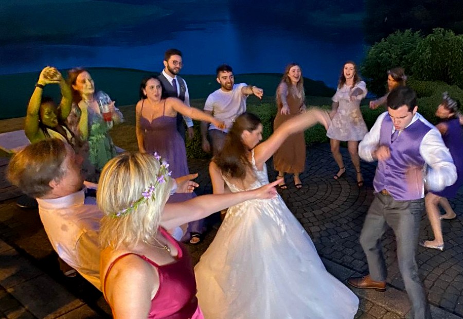 Wedding night atmosphere filled with energy and warmth