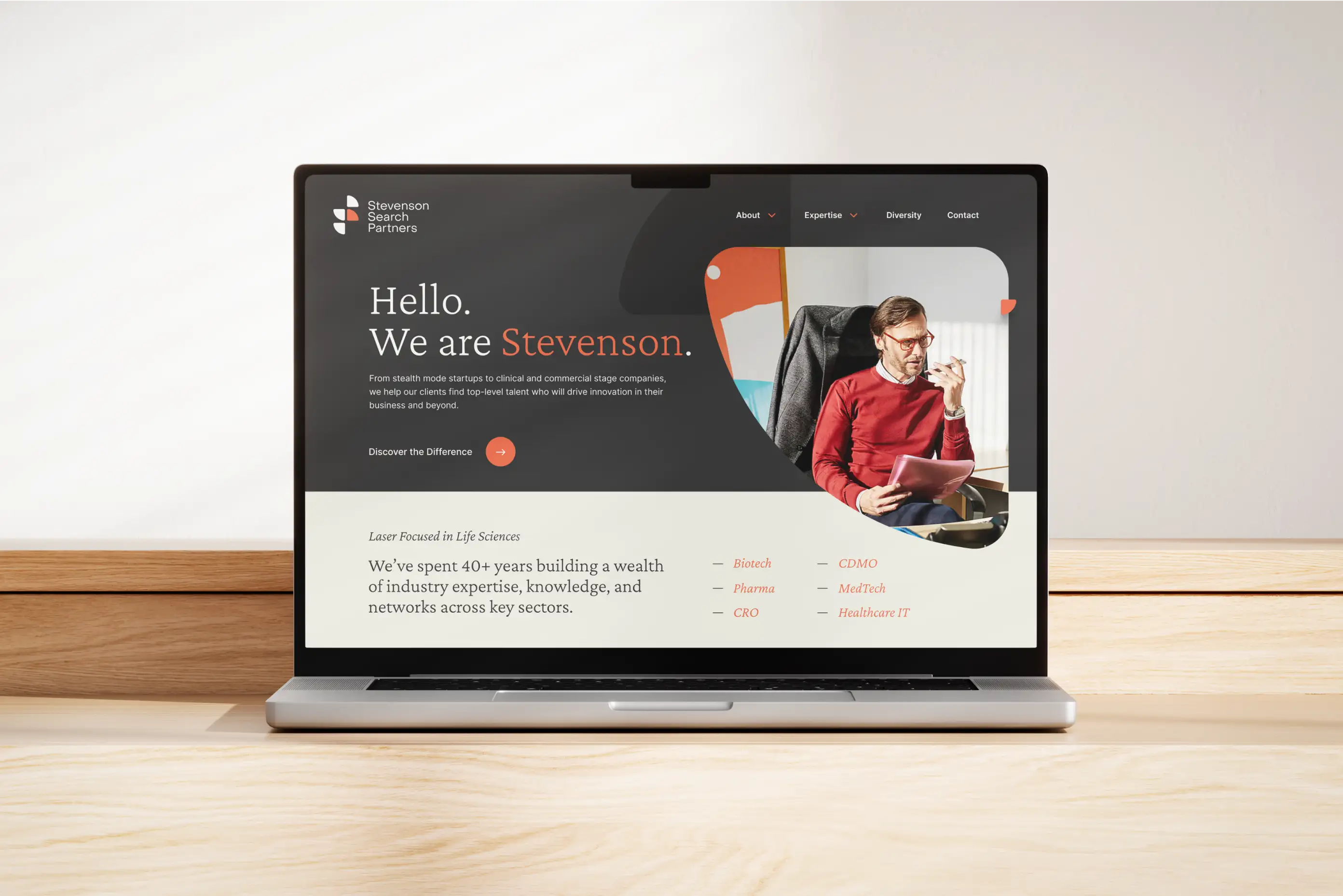 Stevenson Search Partners website design by Armor