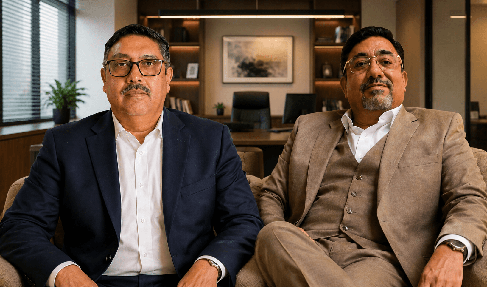 Srikumar and D.V. Ramachandra, directors at Rajyalakshmi Coated Wires