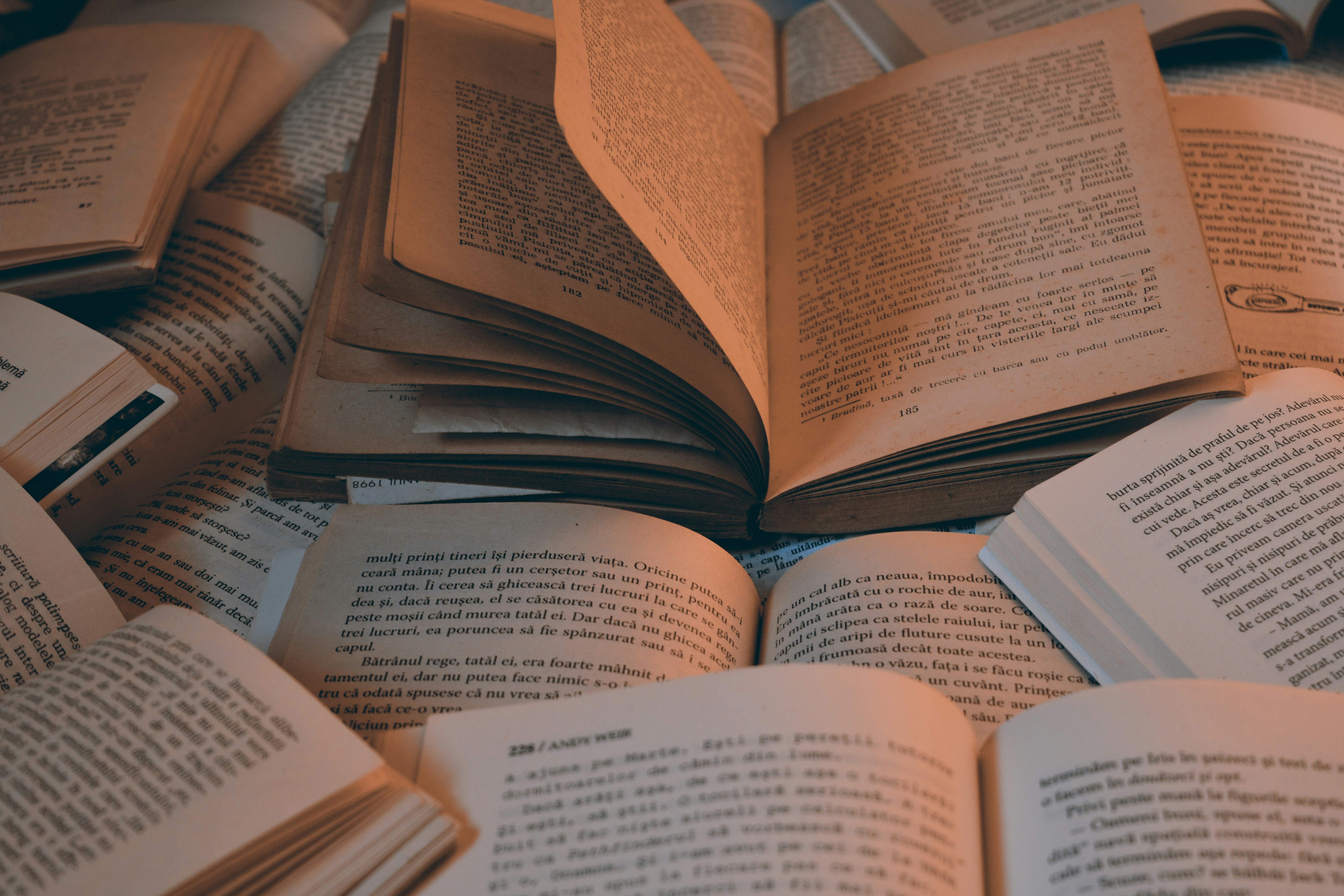 opened book on brown wooden table