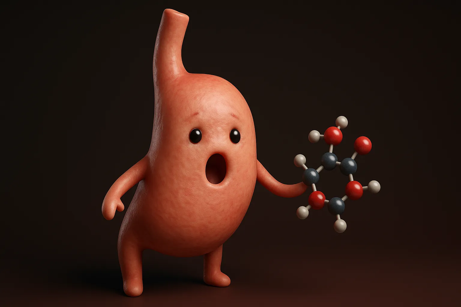 Ghrelin 3d illustration