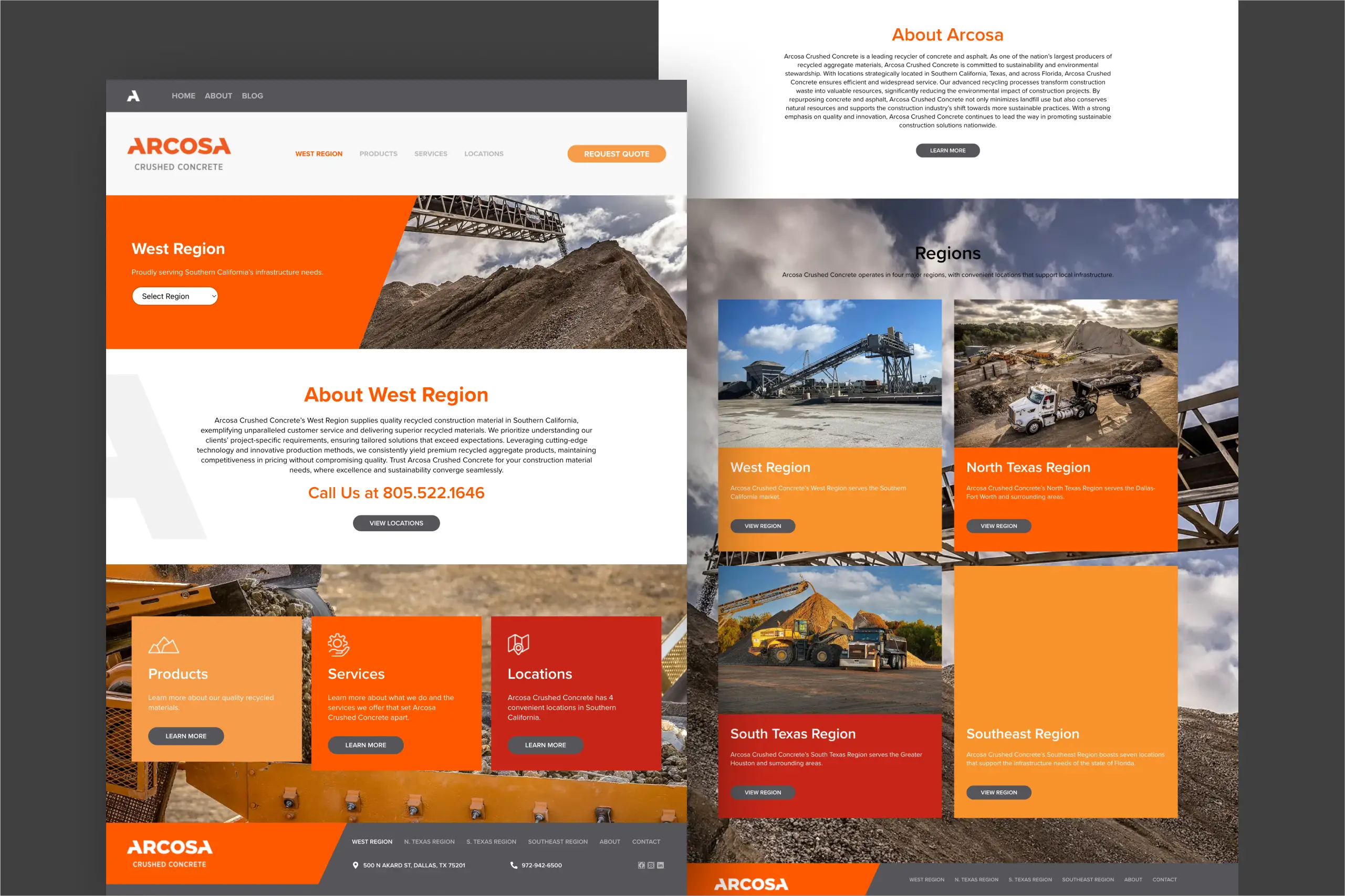 Arcosa Crushed Concrete Website