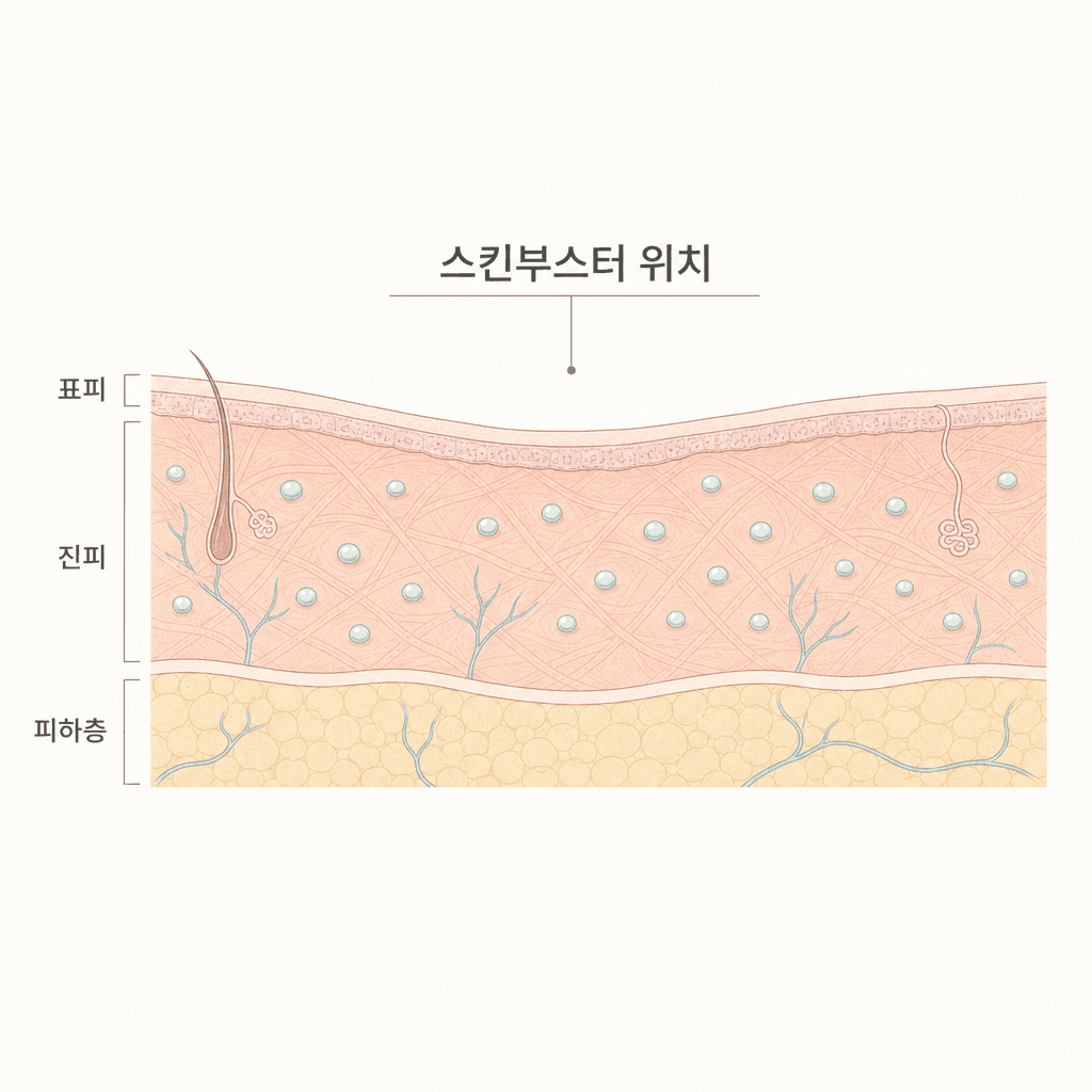 얇은 눈 밑 진피층에 자리 잡는 스킨부스터