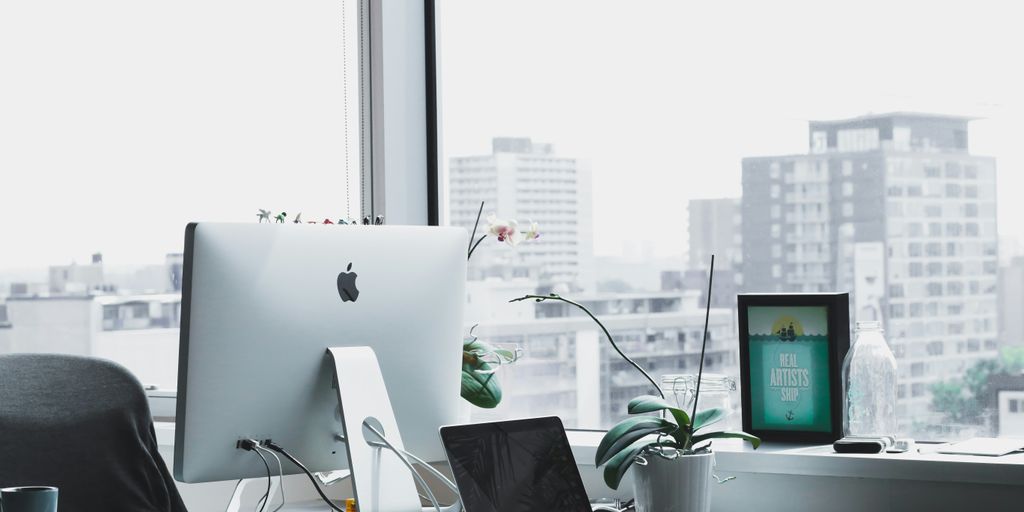 closeup photo of silver iMac