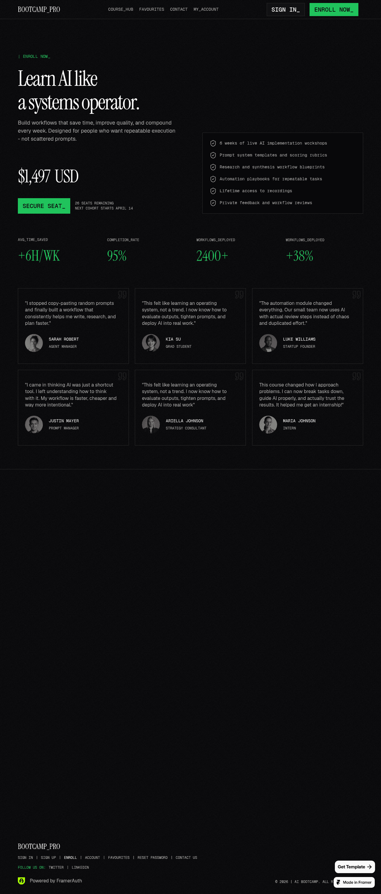 Toolhub Pro template homepage